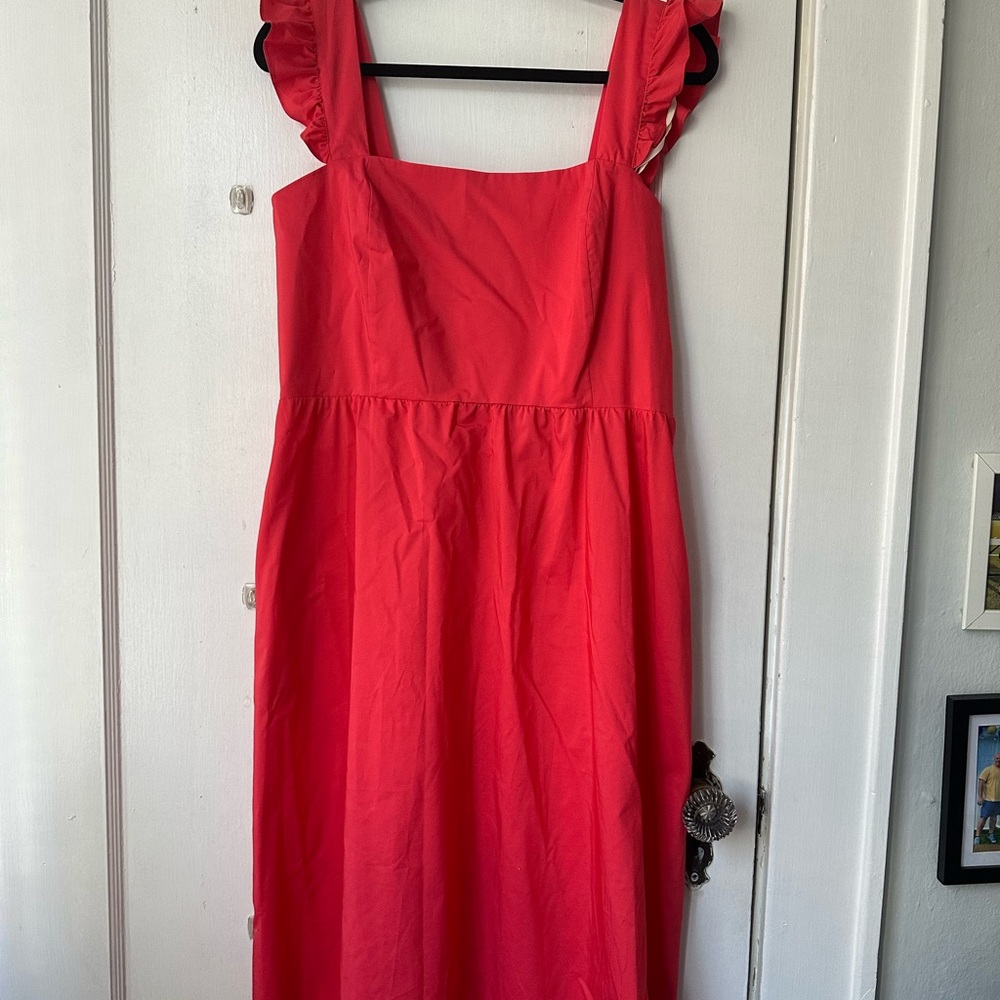 52seven Vibrant Coral Dress